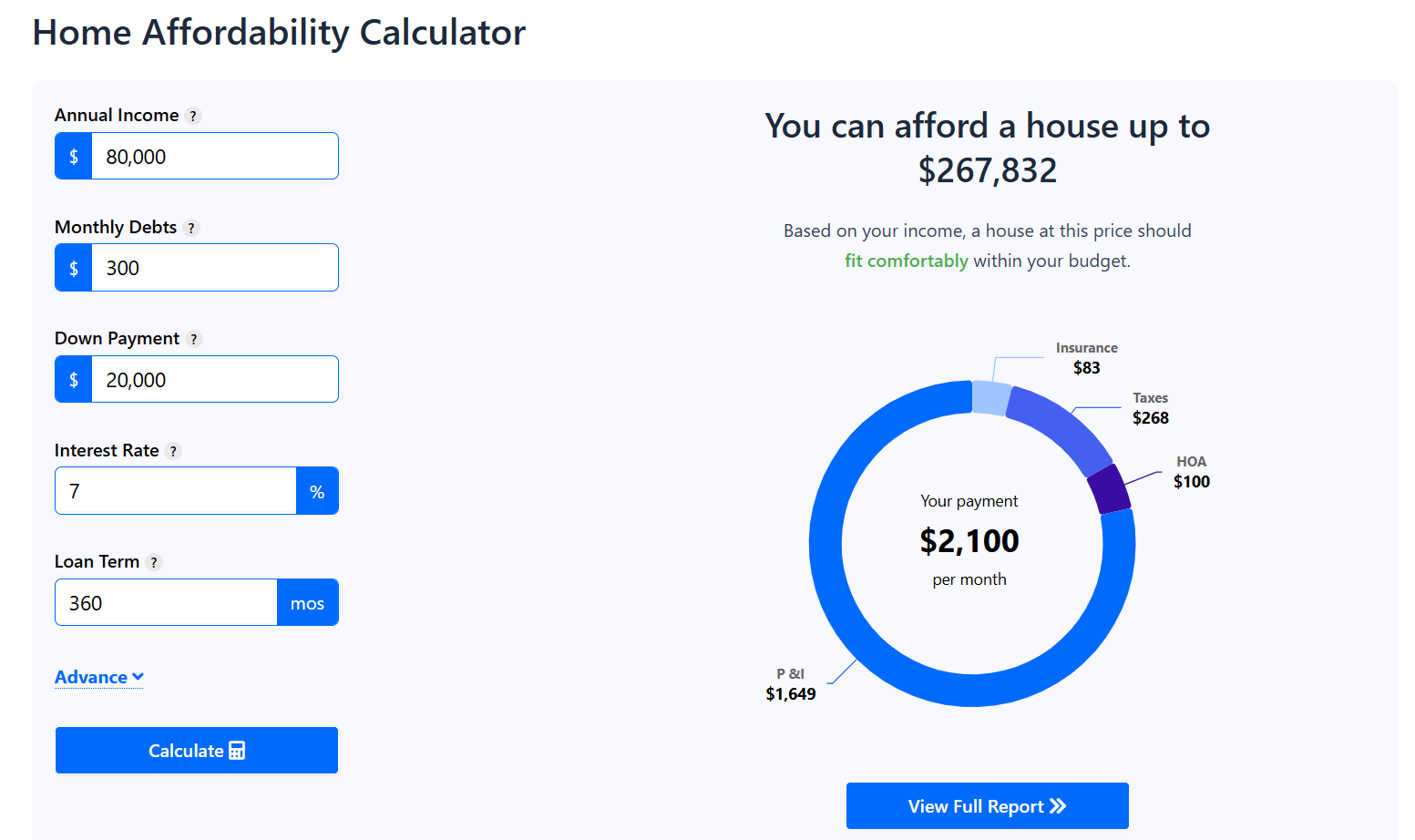 Home Affordability Calculator —  See What Home Fits Your Budget